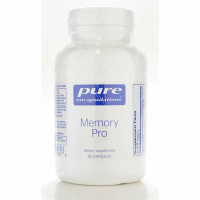 A Supplement container with the name Memory Pro by Pure Encapsulations.