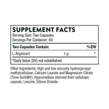 Ingredients including L-arginine.