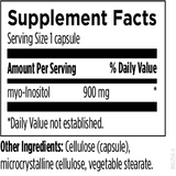 Text describing the Ingredients: Myo-Inositol 900mg.