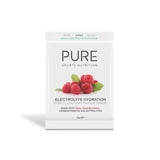 A Supplement container with the name Electrolyte Hydration (Raspberry) by Pure Sports Nutrition.