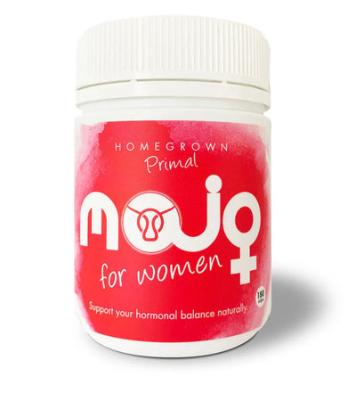 Image of nutritional supplement by Homegrown Primal, 180 caps., Mojo for Women, support your hormonal balance naturally 