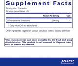 Text describing the Ingredients: DL-Phenylalanine (free-Form)