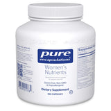 A Supplement container with the name Women's Nutrients by Pure Encapsulations.