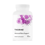 A Supplement container with the name Advance Bone Support by Thorne.