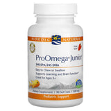 A Supplement container with the name ProOmega  Junior by Nordic Naturals.