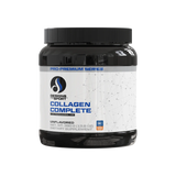 A Supplement container with the name Collagen Complete by Designs for Health.