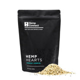 A Supplement container with the name Hemp Hearts 250g by Hemp Connect.