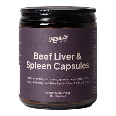 Image of Mitchells Beef Liver & Spleen 150 caps 1200x 1200