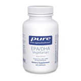 A Supplement container with the name EPA/DHA Vegetarian by Pure Encapsulations.