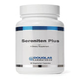 A Supplement container with the name Sereniten Plus by Douglas Laboratories.